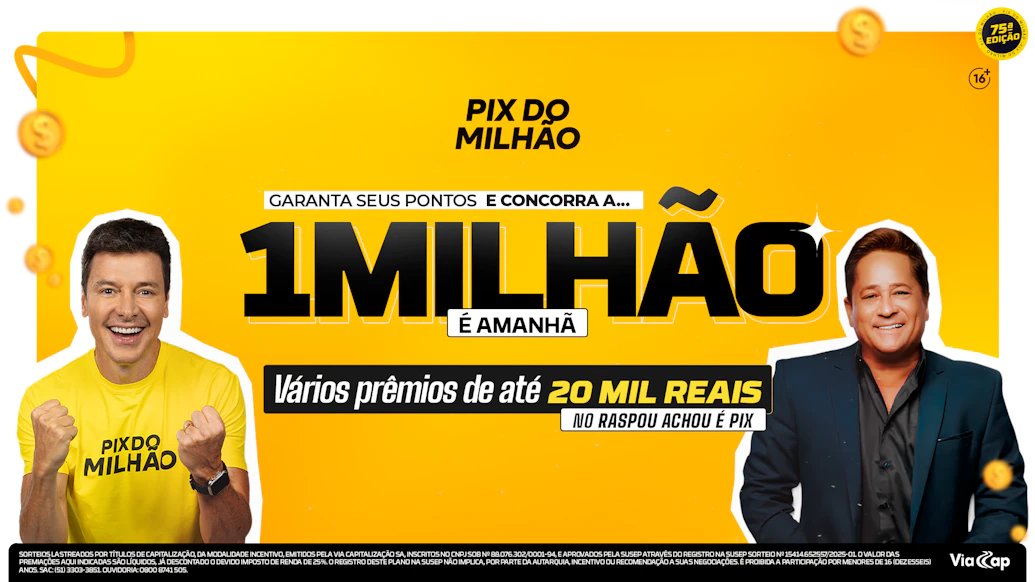 Promoção Pix do Milhão banner 3